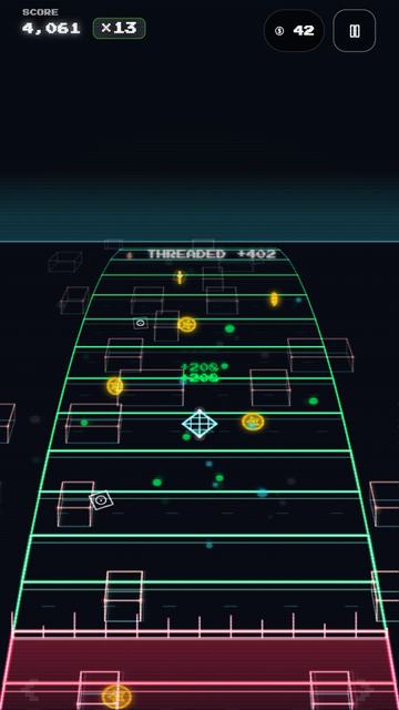 Neon Crossing 3D screenshot from its Google Play listing
