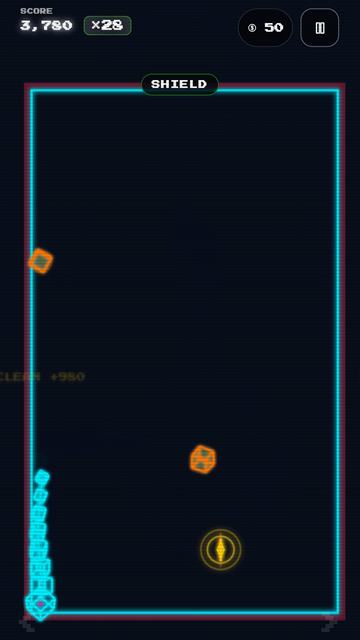 Neon Snake 3D screenshot from its Google Play listing